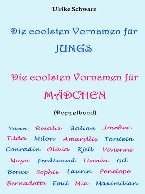 cover image of Die coolsten Vornamen für Jungs / Die coolsten Vornamen für Mädchen--Doppelband
